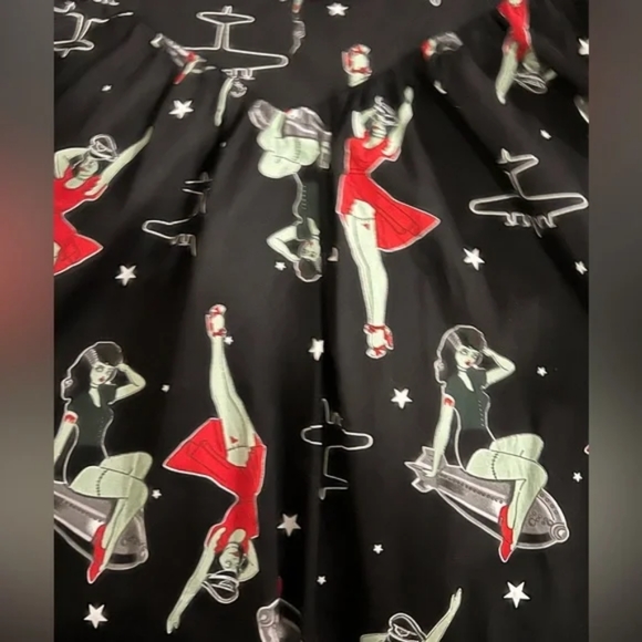 In Search Of Hellbunny Zombie Bomber Dress in S or M - Picture 2 of 2